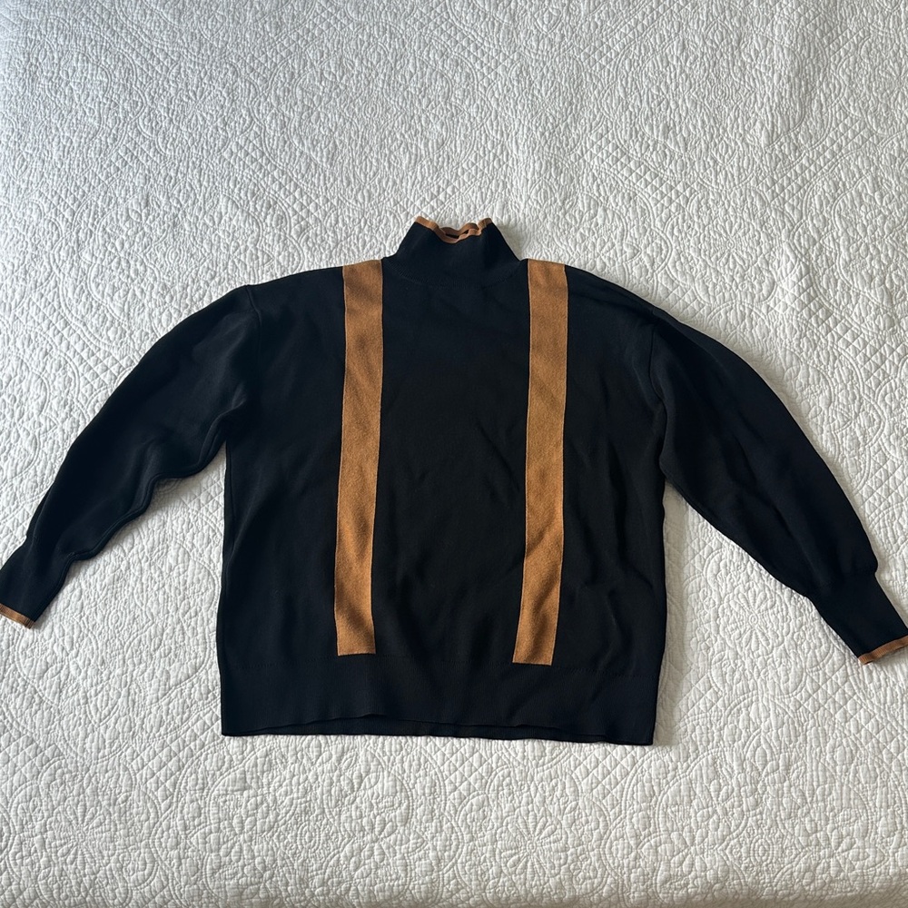 & Other Stories Black and Gold Sweater
